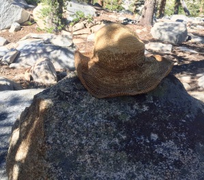 Someone lost their hat on the trail. Looks like it has seen a few miles.